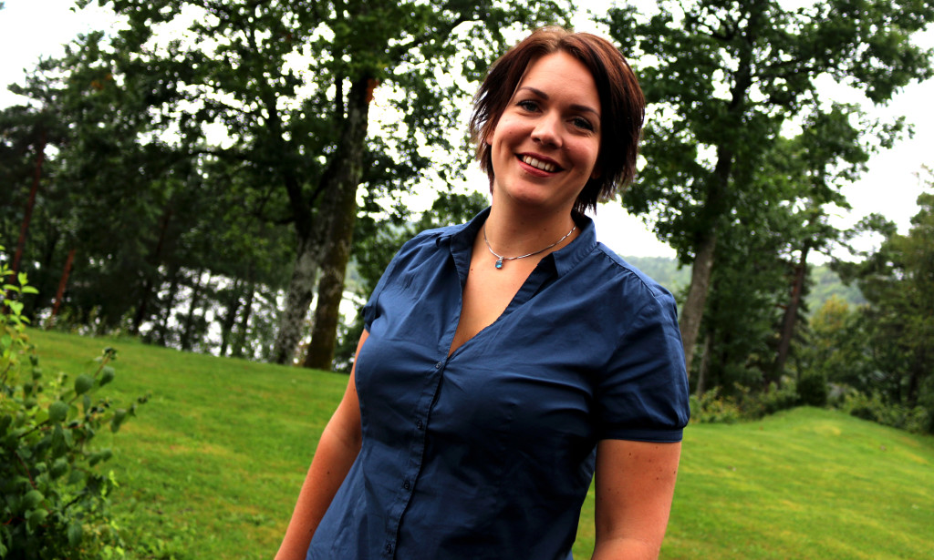 STORTINGSKANDIDAT: Åshild Bruun-Gundersen fra Fremskrittspartiet i Arendal og Aust-Agder vil ha stortingsplass, og tar gjerne familien med seg til hovedstaden. Foto: Esben Holm Eskelund